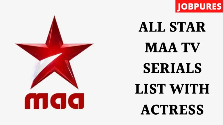 All Star Maa TV Serials Cast With Actress Names and Images List