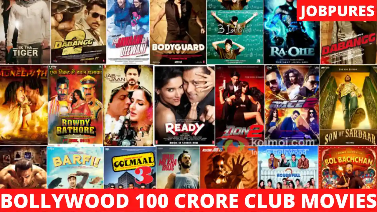 Bollywood 100 Crore Club Movies List of All Time